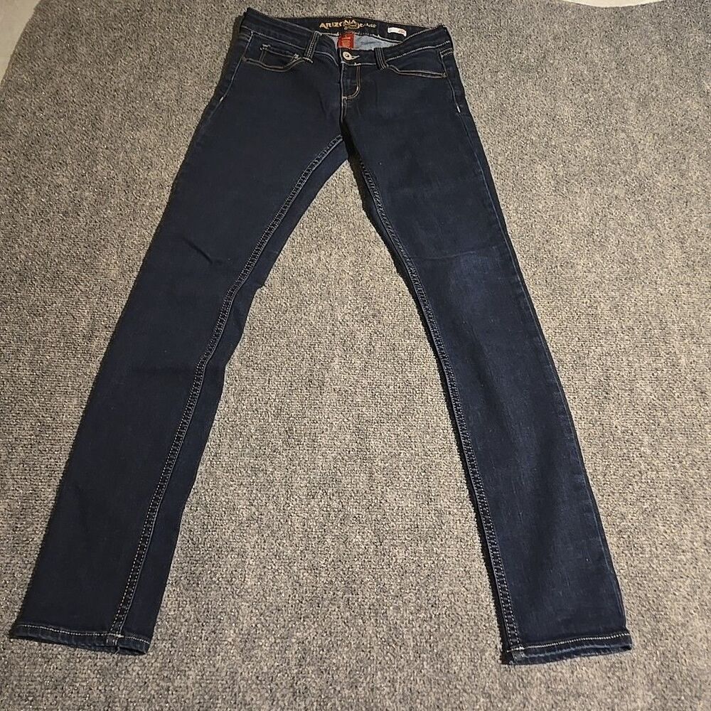 Arizona Denim Jeans Womens Juniors 5 Blue Super Skinny Jeggins Pockets